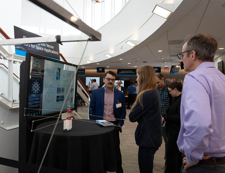 Electromagnetic Vector Sensors for Space Applications Exhibit